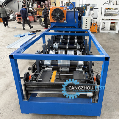Máquina de moldeado de láminas de techo automático de costura de pie Kr18 portátil