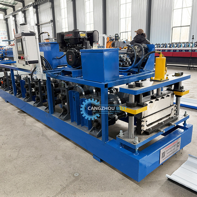 Máquina de moldeado de láminas de techo automático de costura de pie Kr18 portátil