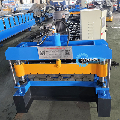 Máquina de moldeado de láminas de techo trapezoidal de acero de color de perfil de acero de alta costilla IBR