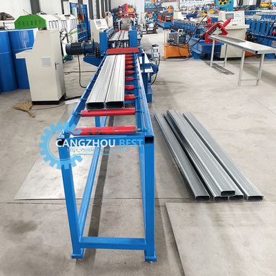 Máquina hidráulica de moldeado de rollos de acero galvanizado con perfiles de caja de vigas de tamaño múltiple