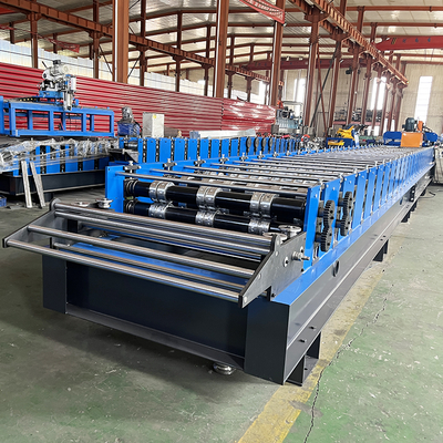 Máquina de moldeado de rodillos de cubierta de piso 1250mm Control PLC 22kw