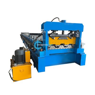 Máquina de moldeado de rodillos de cubierta de piso 1250mm Control PLC 22kw