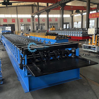 Máquina de moldeado de rodillos de cubierta de piso 1250mm Control PLC 22kw