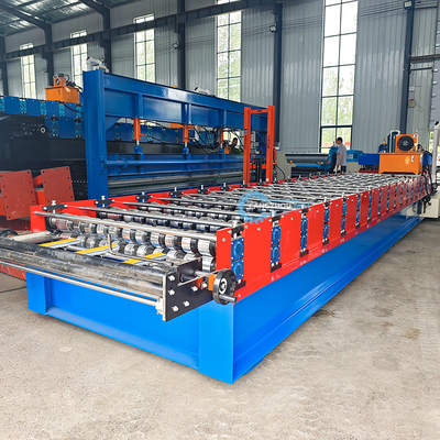 Máquina Formadora de Tejas Esmaltadas 3KW Control PLC 8-12m/min
