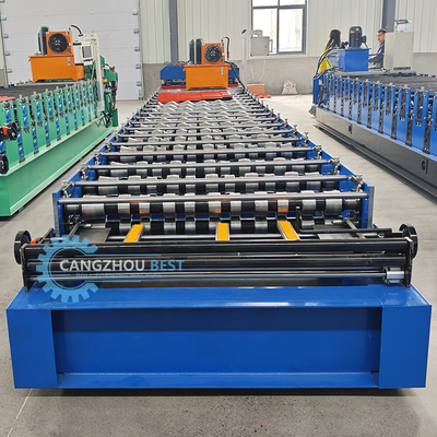 Máquina automática de conformado de tejas para tejados con control PLC 3KW