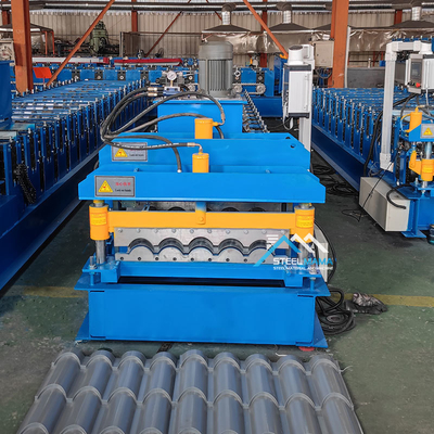 Máquina automática de conformado de tejas para tejados con control PLC 3KW
