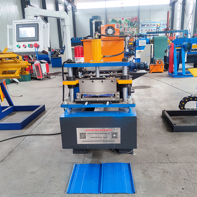 Máquina de conformación de rollos de chapa para techos de perfil metálico de acero de doble autobloqueo