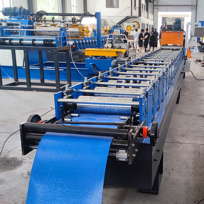 Máquina de conformación de rollos de chapa para techos de perfil metálico de acero de doble autobloqueo