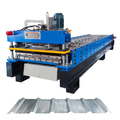 Máquina de moldeado en frío de láminas de acero para techos de color alta costilla