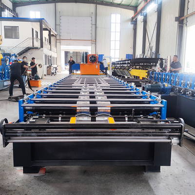 Máquina de moldeado en frío de láminas de acero para techos de color alta costilla