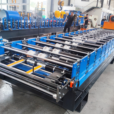 Máquina de moldeado en frío de láminas de acero para techos de color alta costilla