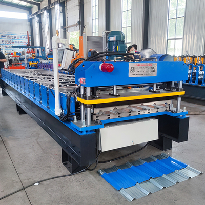 Máquina de moldeado en frío de láminas de acero para techos de color alta costilla