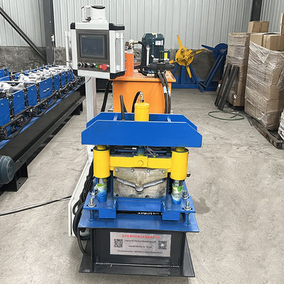 Máquina perfiladora de cumbrera de acero con voltaje de 380v, 14 filas de rodillos y sistema hidráulico 40# para diseño de teja de techo IBR corrugada