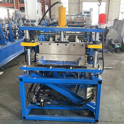 Máquina formadora de rollos de chapa para techos portátil de acero de color Kr18 con costura alzada