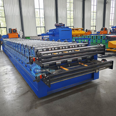 China Double-Layer Roofing Tile Forming Machine, Metal Forming Machine, IBR Roofing Panel Roller Forming Machine