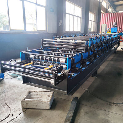 South African double-layer ceramic tile roll manufacturing machinery, hot-selling automatic IBR roofing sheet manufacturing machine