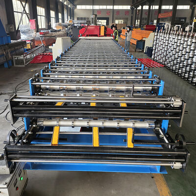 Máquina para fabricar tejas esmaltadas y paneles de techo R101 de doble capa y dos perfiles en una sola máquina