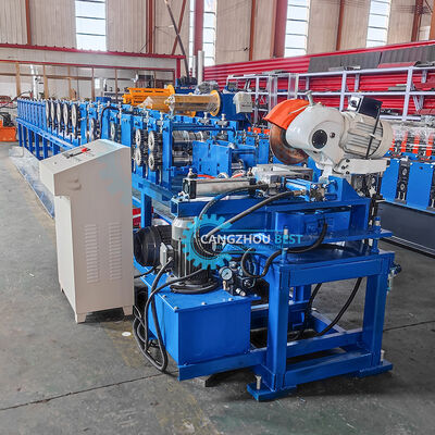 Máquina de moldeado de rodillos de acero galvanizado de control PLC de forma cuadrada