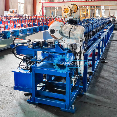 Máquina de moldeado de rodillos de acero galvanizado de control PLC de forma cuadrada