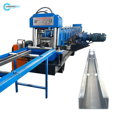 Fabricación de corte automático de acero negro, cambio manual de máquina formadora de rollos de correa de tamaño C