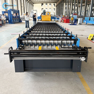 Máquina formadora de rollos de láminas para techos corrugados de acero galvanizado