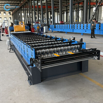 Máquina formadora de rollos de láminas para techos corrugados de acero galvanizado