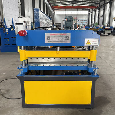 Material delgado de acero galvanizado 0.12mm Barril de cubierta corrugada de lámina de rodillo de moldeado de máquina