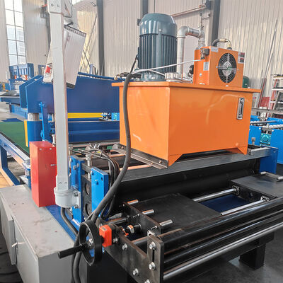 Máquina formadora de corte a medida de láminas de bobina de acero galvanizado con apilador automático