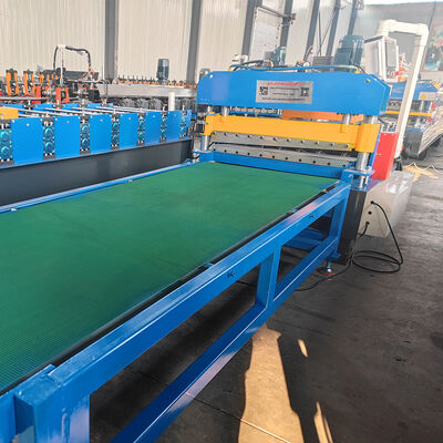 Máquina formadora de corte a medida de láminas de bobina de acero galvanizado con apilador automático