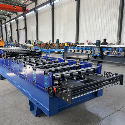 Máquina formadora de rollos de paneles de techo de metal 2 en 1