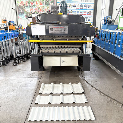 Máquina de fabricación de techos de acero de dos pisos