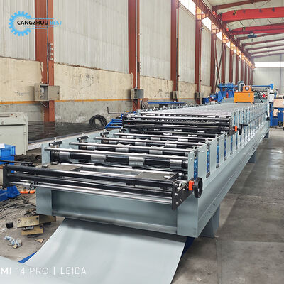 Máquina formadora de rollos de perfil TR4&988 de doble capa de acero popular en Perú