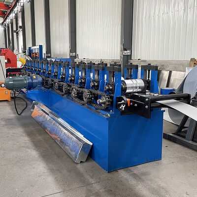 1.5mm Galvanized Steel Profile C Channel Gutter Roll Forming Machine