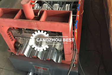 Ancho de la bobina 1250mm Metal acero galvanizado de suelo de cubierta de la hoja de fabricación de rollo de la máquina de formación