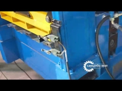 Rollo del panel de la hoja de Peru Popular Steel Decking Floor que forma la máquina con el logotipo de la prensa