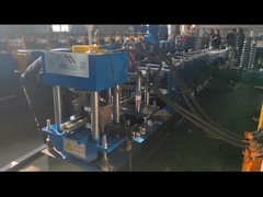 Máquina de formación de rollos de canal de perfil de acero Cambiar manualmente el tamaño C Purlin 80-300mm Tamaño de la web